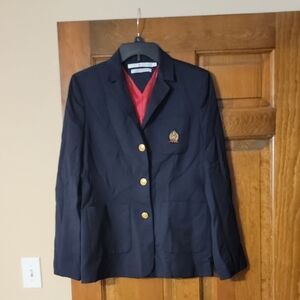 Tommy Hilfiger Dark Blue Blazer with Gold Accents